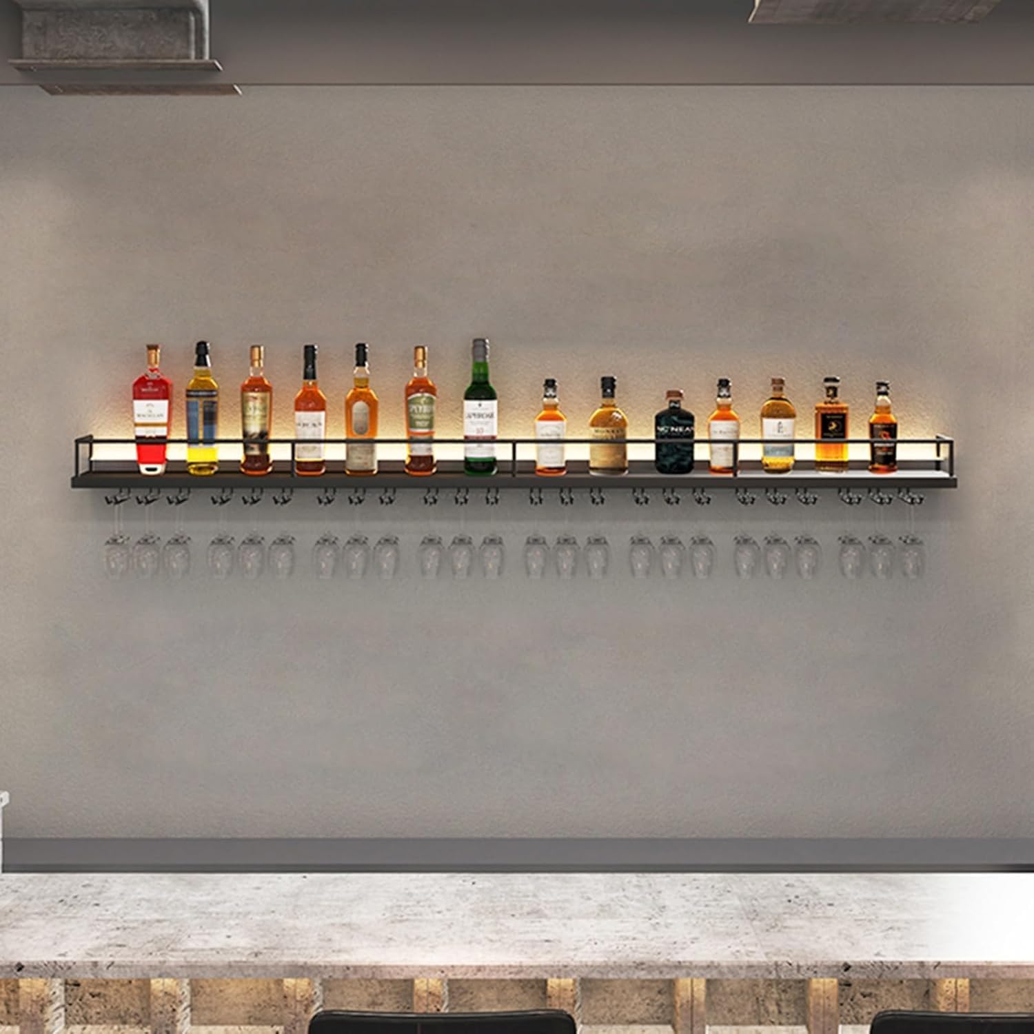 フランスアンティーク　剥離　ウォールシェルフ　壁掛けキャビネット ガラス扉付き フランスアンティーク 剥離 ウォールシェルフ 壁掛けキャビネット